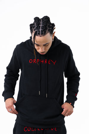 Double Serpent Orphrey Hoodie (Black)