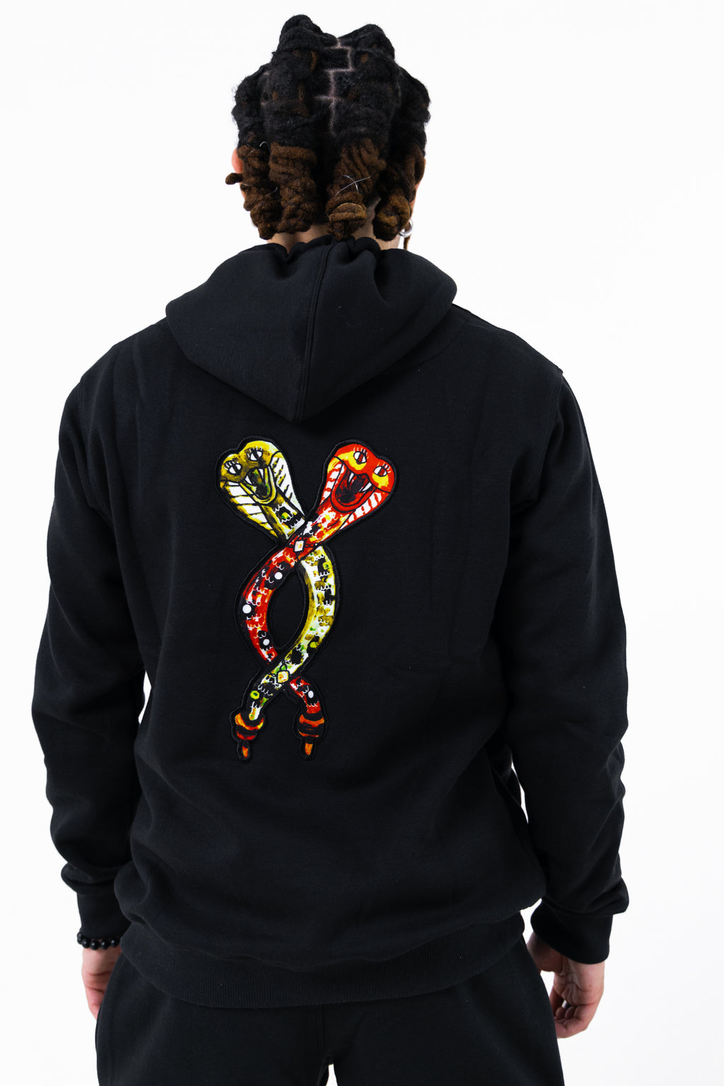 Double Serpent Orphrey Hoodie (Black)