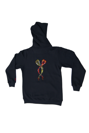 Double Serpent Orphrey Hoodie (Black)