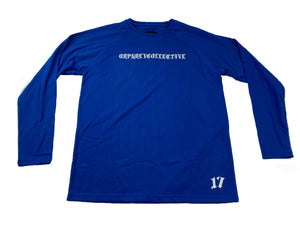 Royal Blue Gothic Long-sleeve Tee